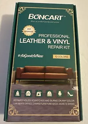 BONCART Vinyl And Leather Repair Kit For Furniture/Sofa/Purse/Car Seat/Couch NEW • $7.99