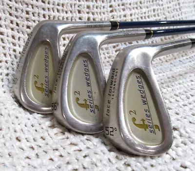 F2 Golf FACE FORWARD (52*-56*-60*) 3 Pc Wedge Set RH~ Wedge Flex Graphite Shafts • $59.98