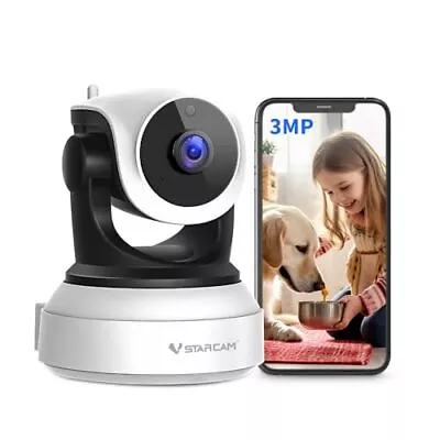 Pet Camera 3MP Indoor Camera Wireless With Phone App WiFi Camera Night Vision... • $51.19