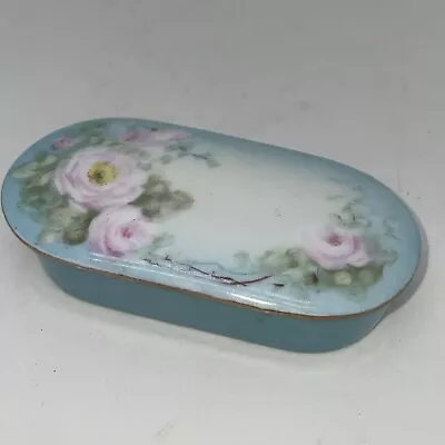 Vintage Ceramic Match Holder With Striker 4” Roses Design • $35