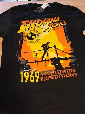 Indiana Jones T-shirt Men's Size Medium M Official Disney Movie Film  • $9.99