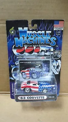 Muscle Machines Sept 1 2001 '63 Corvette Die Cast Car New • $5