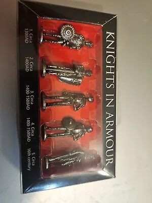 Westair Knights In Armour Set 5 Vintage Metal Figurine Set United Kingdom New • $7.99