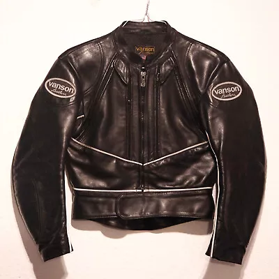 Vanson Leather Motorcycle Jacket Women's Size 10 USA Made • $225