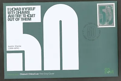 2024 IRELAND 5th ISSUE- 50th ANNIVERSARY OF DEATH OF AUSTIN CLARKE BUREAU FDC • $6.25