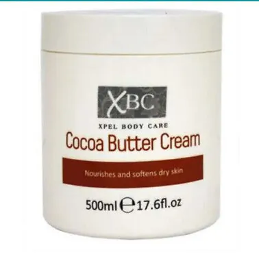 XBC Cocoa Butter Cream 500ml Nourishes And Softens Dry Skin Ladies Womens • £4.39