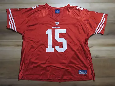 Reebok On Field Michael Crabtree #15 San Francisco 49ers Womens Jersey SEE DIM • $24.99