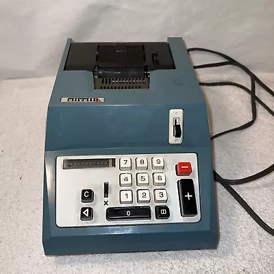 Vintage Olivetti  Summa Quanta Electric Adding Machine  Mid Century AS IS • $19.99