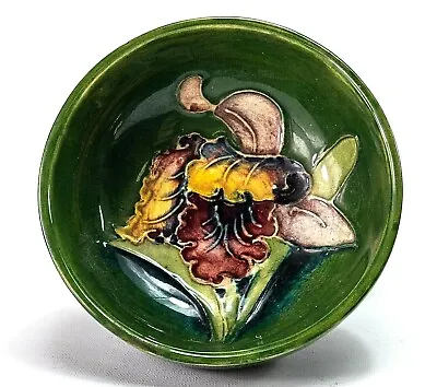 £110.17 • Buy Moorcroft Small Footed Bowl - Orchid Pattern - Made In England