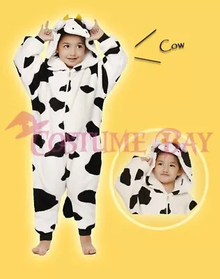 Cow Onesie Animal Kigurumi Pajamas Unisex Pyjamas Sleepwear Cosplay Costume • $26.95