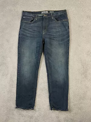 Levis Jeans Mens Size 36x32 Signature Athletic Fit Dark Wash Stretch Denim • $19.45