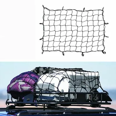 Elastic Cargo Net 14 Hooks Travel Secure Car Motorcycle Camping Mesh 32  X 48  • $19.50