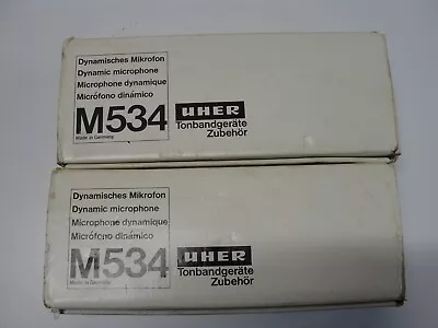 Set Of 2 UHER M534 Microphones • $212.17