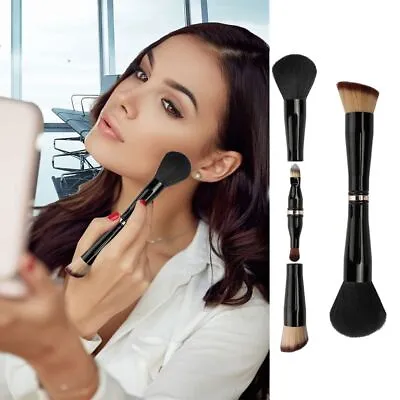 Ended Makeup Brush 4 In 1 With Case Travel Makeup Brushes Makeup Brush Set • $17.73