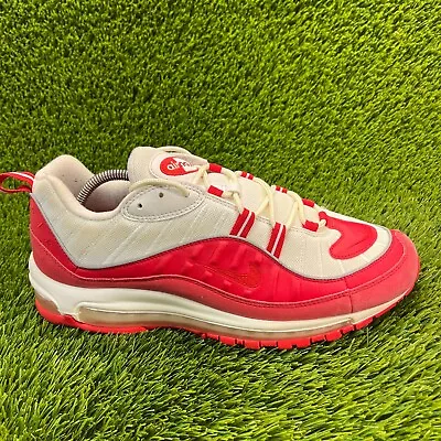 Nike Air Max 98 University Red Mens Size 11.5 Athletic Shoes Sneakers 640744-602 • $69.99