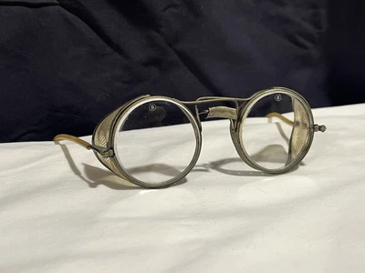 $20 • Buy Vintage Weld Goggles Glasses Lenses Safety Motorcycle Steampunk Rockabilly