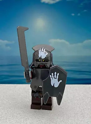 LEGO Uruk-hai Handprint Helmet & Shield Minifigure Lord Of The Rings 9476 10237 • $44.95