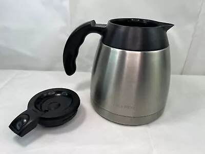 Mr. Coffee Thermal Stainless Steel Carafe Lid 6 Cup Replacement Thermos Pot • $19.99