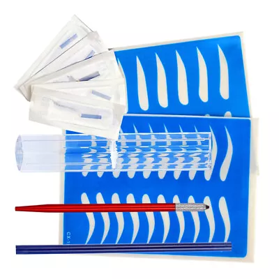 £7.67 • Buy Permanent Makeup Kit 3D Eyebrow Tattoo Manual Pen Practice Skin For Learner