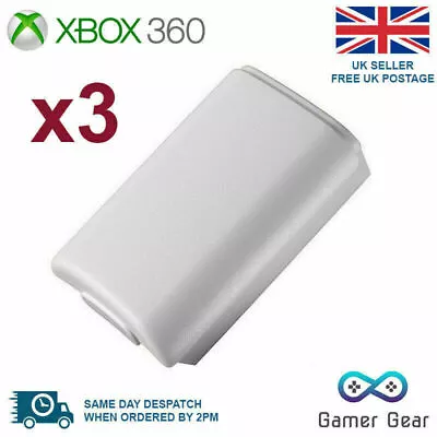  Xbox 360 Controller Battery Cover Case Shell - White 3 Pack • £3.75