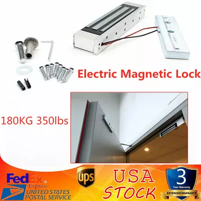 Electronic Door Lock Electric Magnetic Gate Opener Suction Holding Force 180kg • $21