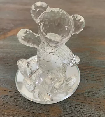 Rare Crystal DISNEY WORLD Arribas Brothers Duffy The Disney Bear 2.5  Figure #1 • $150