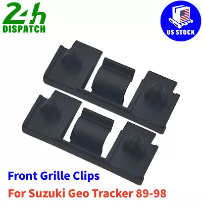 2PCS For Geo Tracker / Suzuki Sidekick Grille Grill Clips 72115-60A00 US • $21.20