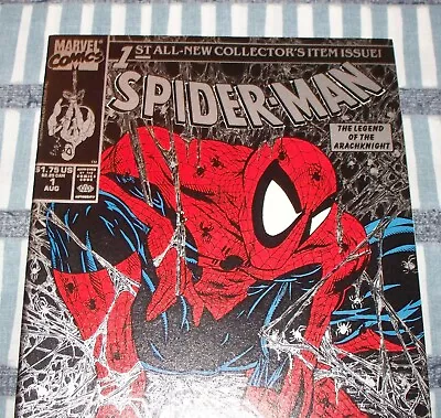 Spider-Man #1 Todd McFarlane Silver Webs From Aug. 1990 In NM (9.4) Condition DM • $26.99