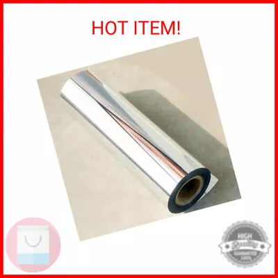 12''x78''Chrome Mirror Silver Vinyl Wrap Sticker Decal Film SheetSelf-Adhesive • $14.05