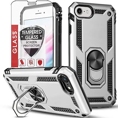 For IPhone 6S 7 8 Plus SE 2020 2022 Case Shockproof Phone Cover + Tempered Glass • $7.99