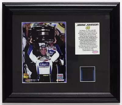 Jimmie Johnson 2006 1st Daytona 500 Win Nascar Mounted Memories Actual Tire COA • $99.99