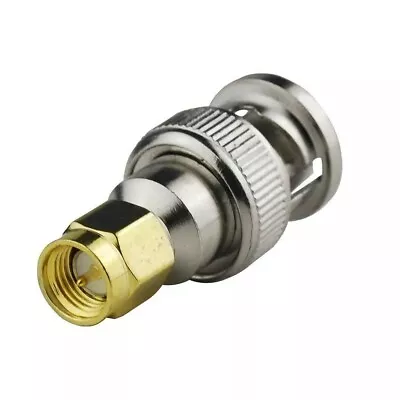 BNC Male Plug To SMA Male Plug RF Coaxial Adapter Connector • $6.29