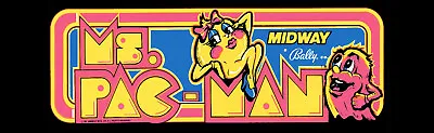 Ms Pacman (Pac-man) Arcade Marquee 26  X 8  • $19.95