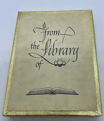 Antioch Bookplate Company From The Library Of Owls 40+Bookplates Vintage NEW • $10.77