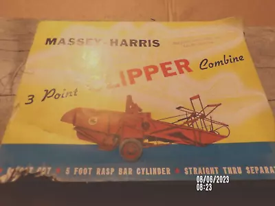 Massey Harris 3 Point Clipper Combine Sales Brochure Literature Ferguson Tractor • $9.99