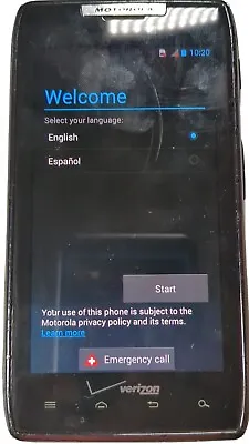 Motorola Droid Razr XT912 Black Powers Up Phone For Parts Only • $14.44