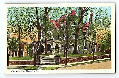 Woman's Club Massillon Ohio Vintage Postcard • $4.50