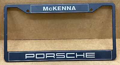 RARE PORSCHE ( LOS ANGELES CA.) McKENNA 1980s CAR 🚗 LICENSE PLATE FRAME • $88.88