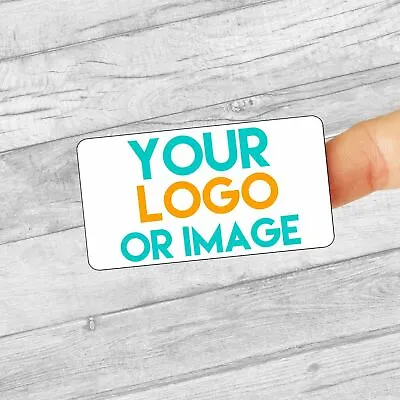 £259.99 • Buy Personalised Custom Logo Large Stickers/Address Labels 64x34mm 