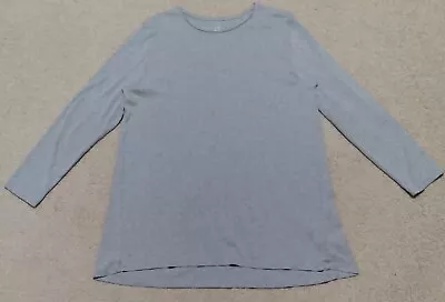 Women's J. Jill Pima Size Extra Large (XL) Long Sleeve Gray Top/T-Shirt/Tunic • $19.95