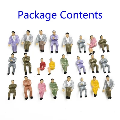 £9.08 • Buy 50Pack 00 Gauge 1:50Railway Train Mixeds Painted People Figures Models