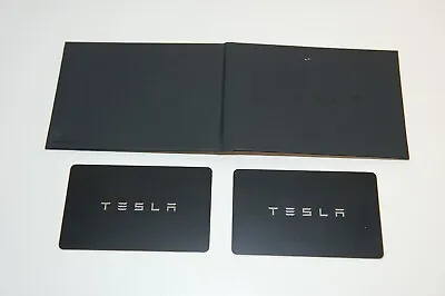 NEW 2 OEM Tesla Keycards With Bifold Wallet NFC Keycard Key Card Model S 3 X Y • $39.99