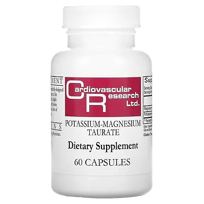 Cardiovascular Research Ltd - Potassium-magnesium Taurate - 60 Caps • £19.49