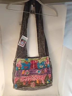 Earth Divas Fair Trade Shoulder/Crossbody Bag New W/Tags Hand Made In Nepal • $14.99