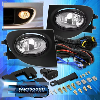 For 02-05 Honda Civic SI 3DR JDM Clear Bumper Fog Lights Lamps + Bulbs & Wiring • $36.99