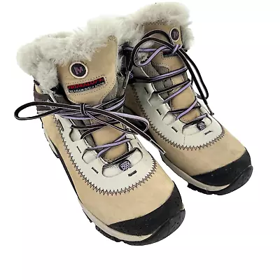 Merrell Thermo Arc 6 Brindle Winter Boots Women 9.5 Tan Vibram Insulated Cushion • $35.99