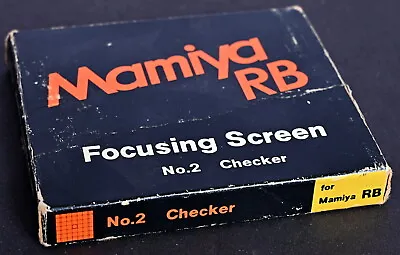 Mamiya Standard Focusing Screen For Mamiya RB Series - Near Mint In Box • $84.99
