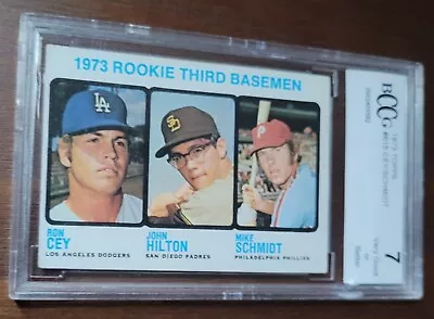 Mike Schmidt 1973 Topps Rookie Card Graded VG 7 Ron Cey • $179.99