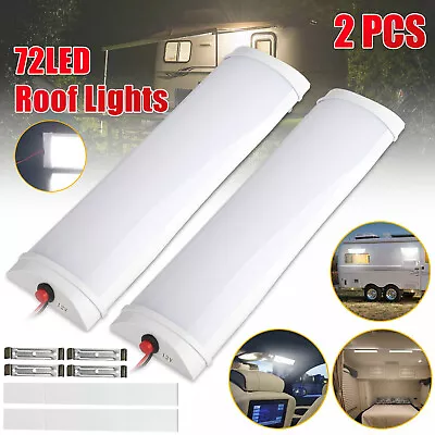 2x 12V 72 LED Car Interior Roof Light Ceiling Dome Lamp RV Camper Trailer Truck • $11.48