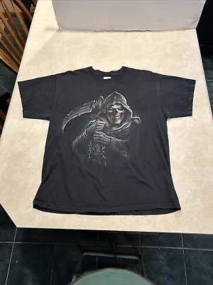 Tennessee River Mens Grim Reaper Death Black T Shirt - Size XL Vintage • $19.99
